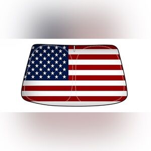 American Flag Foldable Car Windshield Sun Shade